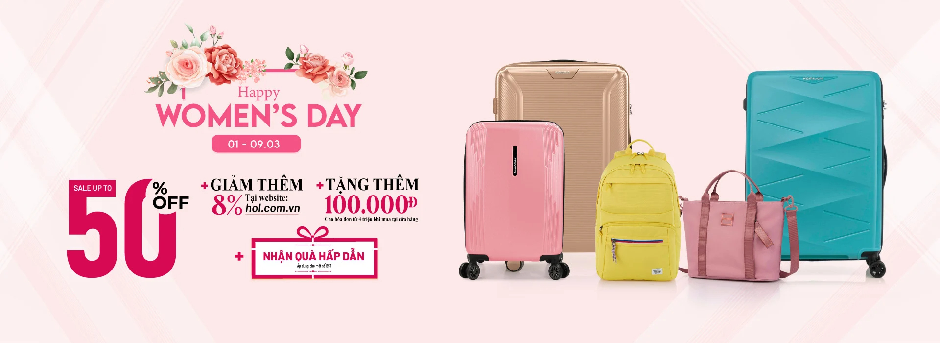 Chương trình khuyến mãi vali kéo